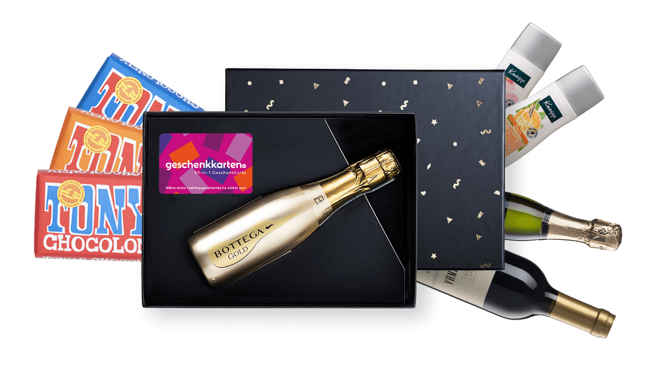 Individuell gestaltete Geschenkpakete für Mitarbeiter