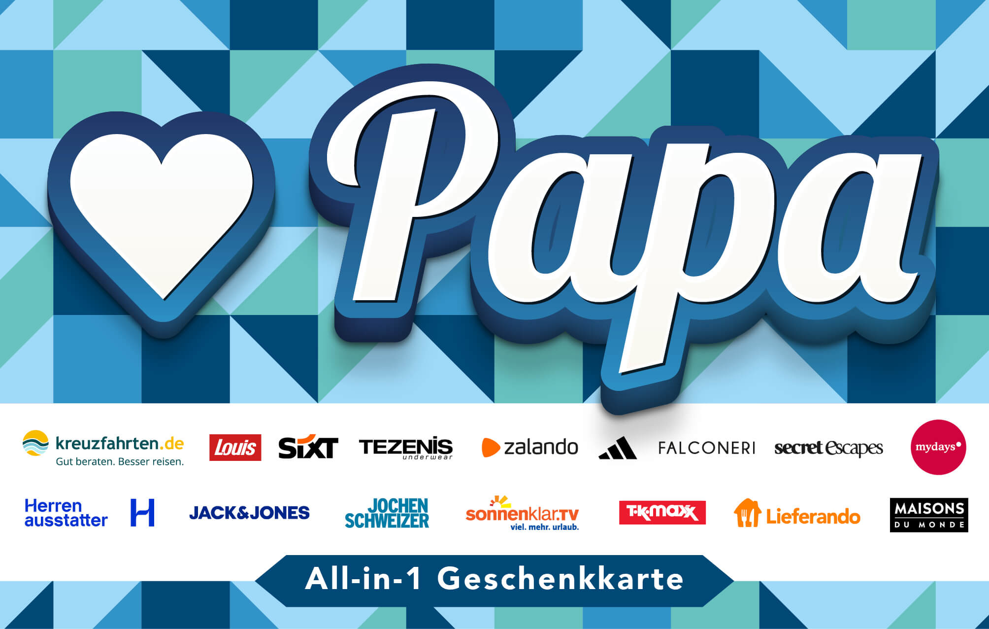 Papa All-in-1 Geschenkkarte