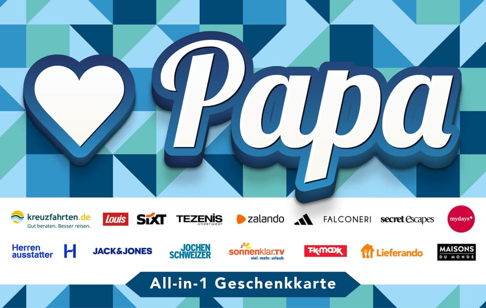Papa All-in-1 Geschenkkarte