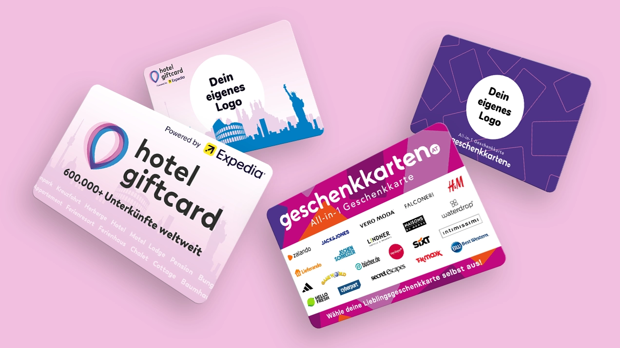 All-in-1- und Hotel-Geschenkkarten für Unternehmen