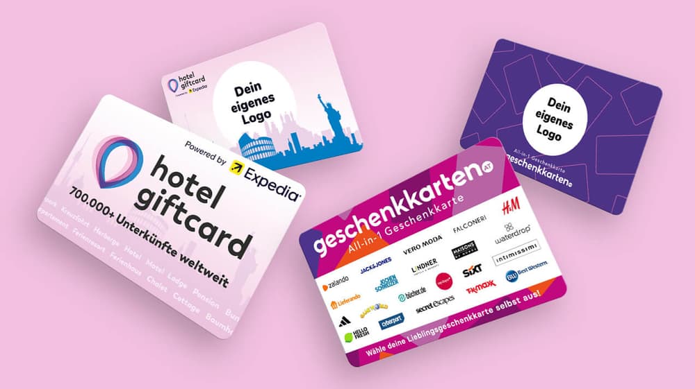 All-in-1 und Hotel Geschenkkarten für Unternehmen